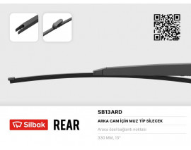 SİLECEK SÜPÜRGESİ ARKA MUZ TİPİ 330MM KIA CEE D. PRO CEE D 05/12