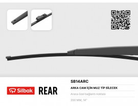 SİLECEK SÜPÜRGESİ ARKA MUZ TİPİ 350mm LEON III 09/12