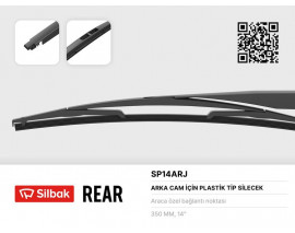 SİLECEK SÜPÜRGESİ ARKA PLASTİK TİP 350MM HONDA CR-V I 01/99 02/02 . CR-V III 09/06 06/12 . FIT 05 /03 . FREED 03/09 . JAZZ II 03/02 07/08 . JAZZ III 07/08 . INFINITY EX 10/08 . KIA SPORTAGE
