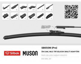 SİLECEK SÜPÜRGESİ MUZ TİPİ GRAFİTLİ 650mm 6 APARATLI