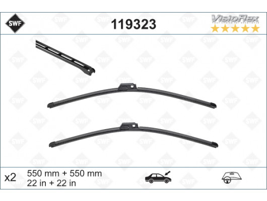 SİLECEK SÜPÜRGESİ ÖN A4-A6 550 x 550 mm