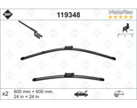 SILECEK SUPURGESI TAKIMI 600mm / 600mm MERCEDES W204 S204 C218 X218 W212 C207 SWF
