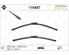 SILECEK SUPURGESI TAKIMI 650mm / 600mm MERCEDES SPRINTER B906 . VW CRAFTER 30-35-50 SWF