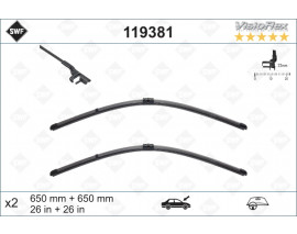 SILECEK SUPURGESI TAKIMI 650mm / 650mm MERCEDES C219 W211 S211 . PORSCHE CAYENNE . VW TOUAREG SWF