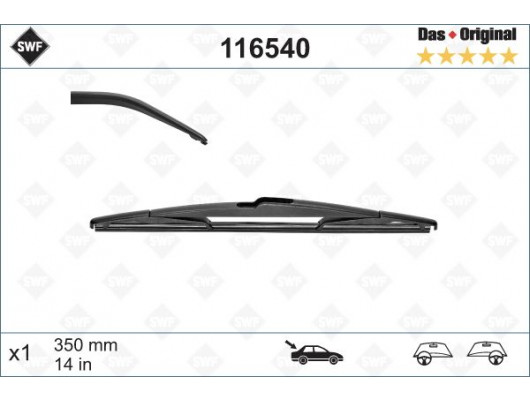 SİLECEK SWF 35cm x1 ARKA C3-C8-SAXO-XSANTIA-P206-P 307-MGN II BERLINGO LOGAN LAGUNA II CLIO