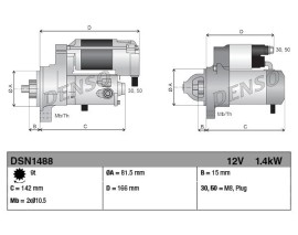 STARTER ISUZU RODEO 97-04