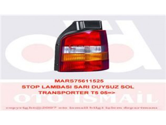 STOP LAMBASI SARI DUYSUZ SOL TRANSPORTER T5 05