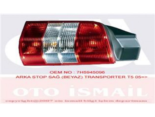 STOP SAĞ TRANSPORTER T5 11/03-11/09-MULTIVAN V 11/03-11/09 BEYAZ