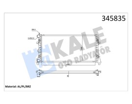 SU RADYATÖRÜ A1 10 IBIZA IV-TOLEDO IV 08 FABIA II-RAPID-ROOMSTER 06 POLO 09 1.2 1.6 1.9TDI 1.2 1.4TSI 1.2TFSI MT BRAZING 650x308x26 6R0121253N-6RF121253