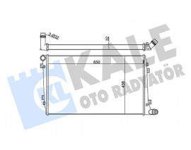 SU RADYATÖRÜ AUDI A3-SEAT ALTEA-LEON-TOLEDO III-SKODA OCTAVIA II-SUPERB II-VW CADDY III-GOLF V-JETTA III-PASSAT-TOURAN 1.9/2.0TDI 04-13 MT AC NAC BRAZING 650x438x32 1K0121251AN-3C0121253AK