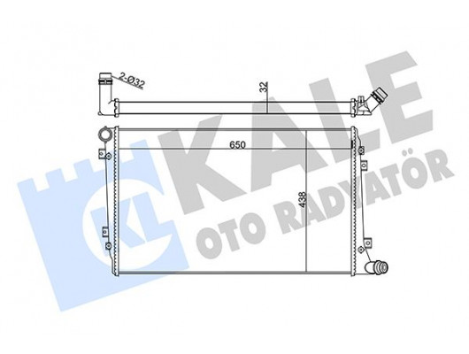 SU RADYATÖRÜ AUDI A3-SEAT ALTEA-LEON-TOLEDO III-SKODA OCTAVIA II-SUPERB II-VW CADDY III-GOLF V-JETTA III-PASSAT-TOURAN 1.9/2.0TDI 04-13 MT AC NAC BRAZING 650x438x32 1K0121251AN-3C0121253AK