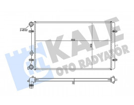 SU RADYATÖRÜ AUDI A3-TT-SEAT LEON-TOLEDO II-SKODA OCTAVIA I-VW BORA-GOLF IV 1.6 1.8T 1.9TDI 98 MT AC NAC BRAZING 650x398x22 1J0121253J-1J0121253N-1J0121253Q-1J0121253AT-1J0121253R