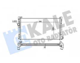 SU RADYATÖRÜ FIAT IDEA 04 PUNTO 03 LANCIA YPSILON 06 1.3DMTJ MT BRAZING 580x308x32