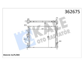SU RADYATÖRÜ FORD FOCUS III 1.0ECOBOOST12 MT BRAZING 547x448x26 F1F18005VE
