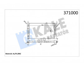 SU RADYATÖRÜ OPEL ASTRA F 1.4I 1.6I 1.8I 2.0I 91 AT AC BRAZING 590x358x32 1300148