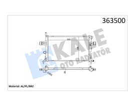 SU RADYATÖRÜ OPEL ASTRA G-ZAFIRA A 1.4 1.6 1.8 2.2 16V 1.6 99 MT BRAZING 600x348x26 1300214-90570728-93277988-9119486-93177121-90570730-1300189-93277996-9202505-9202506-13150403