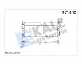 SU RADYATÖRÜ OPEL CORSA B-COMBO-TIGRA 1.2I 1.4I 1.6I 16V 93 AT AC BRAZING 680x273x28