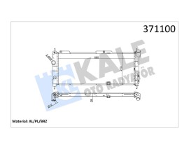 SU RADYATÖRÜ OPEL CORSA B-COMBO-TIGRA 1.2I 1.4I 1.6I 16V 93 MT AC BRAZING 680x273x28