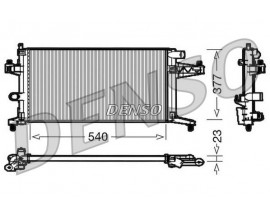 SU RADYATÖRÜ OPEL CORSA C 1.4 1.8 00 COMBO 1.6 1.6CNG 01 TIGRA 1.8 04 MT AC NAC MEKANİK 539x378x24 95513833-9196689
