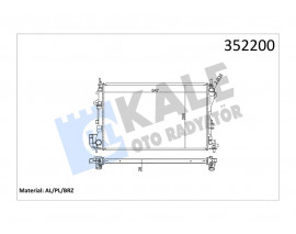 SU RADYATÖRÜ OPEL VECTRA C 1.6 1.8 1.6 16V 02-08 SAAB 9-3 1.8 2.0T 03-15 MT AC NAC BRAZING 650x398x26