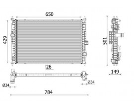 SU RADYATÖRÜ PEUGEOT 3008 SUV 308 III 5008 II 508 II 508 SW II 1.5-1.6 BLUEHDI 1.6THP 1.5-2.0 BLUEHD I 1.2-1.6 PURETECH 18 - CITROEN BERLINGO 1.5-1.6 BLUEHDI 18 C5 AIRCROSS 1.6THP 1.5-2.0 BLUEHDI 1