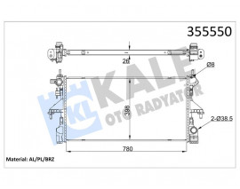 SU RADYATÖRÜ PEUGEOT BOXER-CITROEN JUMPER 2.0-2.2 BlueHDI