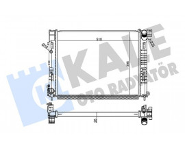 SU RADYATÖRÜ RENAULT CLIO V 1.5DCI 19 MT BRAZING 510x398x26