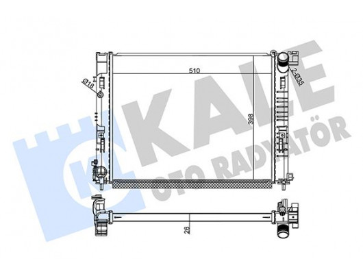SU RADYATÖRÜ RENAULT CLIO V 1.5DCI 19 MT BRAZING 510x398x26