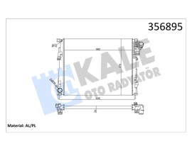 SU RADYATÖRÜ RENAULT TRAFIC II-OPEL VIVARO-NISSAN PRIMASTAR 2.0DCI-CDTI 06 MT MEKANİK 562x470x24 93854164