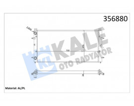 SU RADYATÖRÜ VW TRANSPORTER IV 1.8 1.9D-TD 2.4 2.5TDI 92-03 MT AC NAC MEKANİK 722x378x32 701121253K-701121253M