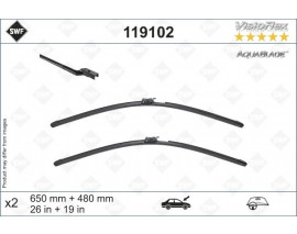 SWF AQUABLADE FLAT BLADE X2 650 480 MM VOLVO XC60 17 SWF MUZ TİPİ SİLECEK BİNEK