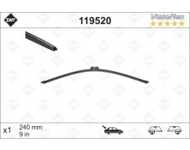 SWF VisioFlex Flat Blade X1 240 mm ARKA RENAULT CLIO 4