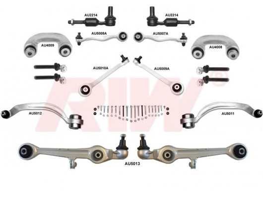 TAMİR KİTİ ÖN AUDI-A4-8D2 8E5 B5 1995-2001 AUDI-A6-4B C5 1997-2005 AUDI-A8-4D2 4D8 1994-2002 SKODA-S UPERB-I 3U4 2002-2008 VOLKSWAGEN-PASSAT-IV B32 B5 1997-2005