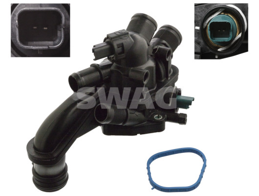 TERMOSTAT 105C KOMPLE P3008-P308-RCZ-P207-P508-P208-P5008-C4-C4 PICASSO-DS3-DS5-C5 III 1.6 TURBO 16V EP6DT-EP6CDT -MINI COOPER 1.6 THP 16V N14B16A-N14B16C