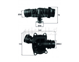 TERMOSTAT BMW M57 D25 D30 E53 E46 E39 E38 306D1 RANGE ROVER 3 VOGUE L322