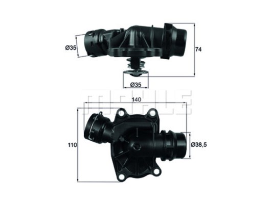 TERMOSTAT BMW M57 D25 D30 E53 E46 E39 E38 306D1 RANGE ROVER 3 VOGUE L322