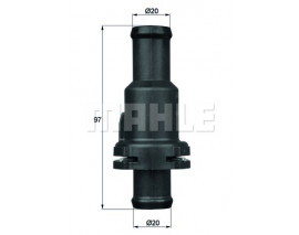 TERMOSTAT KOMPLE 75C GOLF 5-6-JETTA-PASSAT-SCOROCCO-TIGUAN-A3-LEON 04-11 1.4TSI-2.0TDI BMY-BLG-CFF