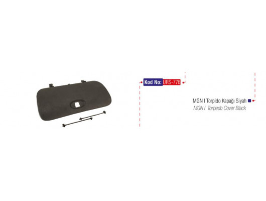 TORPİDO KAPAĞI SİYAH MGN