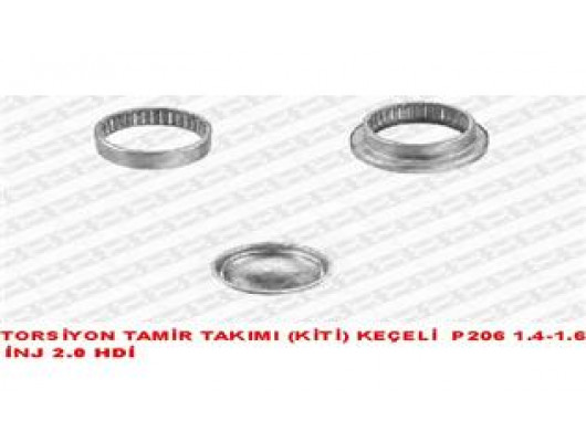 TORSİYON TAMİR TAKIMI KİTİ KEÇE SİZ/KAPAKLI P206 1.4-1.6 İNJ 2.0 HDİx O