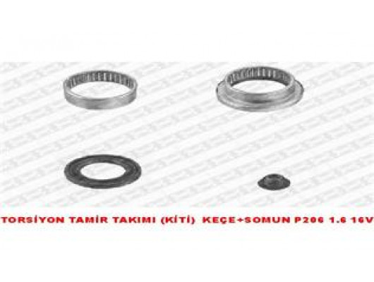 TORSİYON TAMİR TAKIMI KİTİ KEÇELİ/KAPAK SIZ P206 1.4-1.6 İNJ 2.0 HDİx O