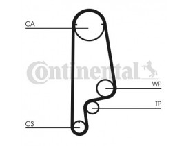 TRİGER KAYIŞI 106x240 HONDA CIVIC 1.2 8V 1.3 16V 88-91 -1.4 16V 88-96 -CRX 1.5 16V 94-98 5232XS