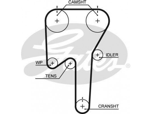 TRİGER KAYIŞI 138x230 VOLVO S70 2.0 2.4 96-00 V70 2.0 2.4 96-00