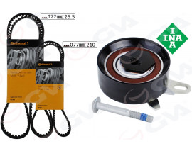 TRİGER SETİ 122x26.5-077x210 TRANSPORTER T4 2.4D 90-03 AJA K065323XS 2 KAYIŞ 1 GERGİ