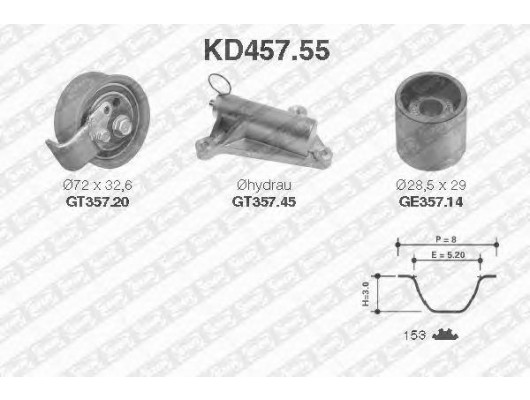 TRİGER SETİ 153x25 PASSAT 96-00 -A4 95-00 -A6 95-05 1.8-1.8T AJL-AEB-AFY KÜTÜKLÜ