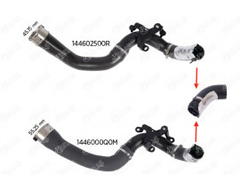 TURBO HORTUMU KÜÇÜK DACIA DOKKER-LODGY-DUSTER-CAPTUR-CLIO IV 1.2 TCE PLASTİK PARÇA HARİÇ