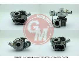 TURBO KOMPLE FIAT DOBLO 01 1.9 JTD ALFA 147 03 1.9 JTD