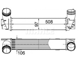 TURBO RADYATORU BMW E90 M57 N57