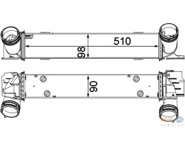 TURBO RADYATORU BMW N47 M47 N2 E81 E87 E90 E84 PREMIUM LINE