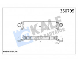 TURBO RADYATÖRÜ INTERCOOLER AL/PL/BRZ S60 II-S80 II-V60-V70 III-XC60-XC60 II-XC70 II