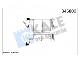 TURBO RADYATÖRÜ INTERCOOLER ASTRA H-ZAFIRA AL/PL/BRZ 262x181.5x62